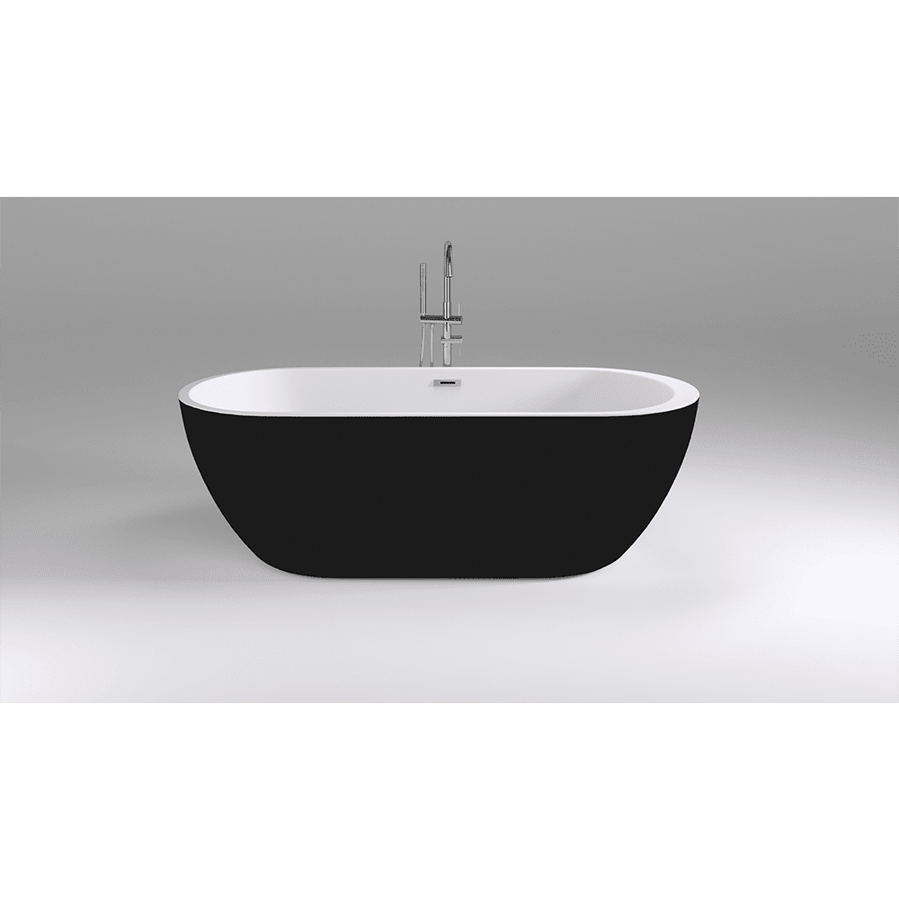 Черная ванна Black&White Swan 170х80 105SBBL