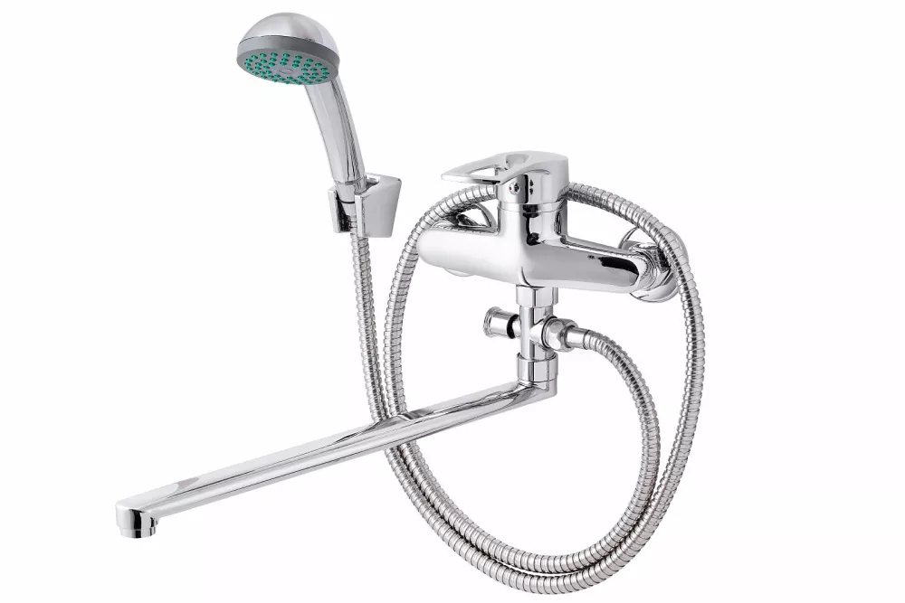 Настенный смеситель для ванны с душем Псм-профсан Плюс PSM-521-017