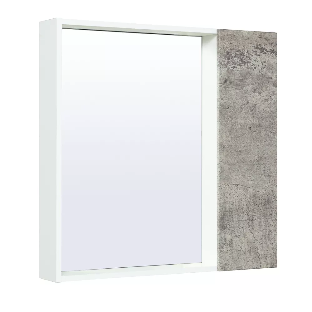 Зеркальный шкаф Runo серый бетон Манхэттен 75 00-00001017
