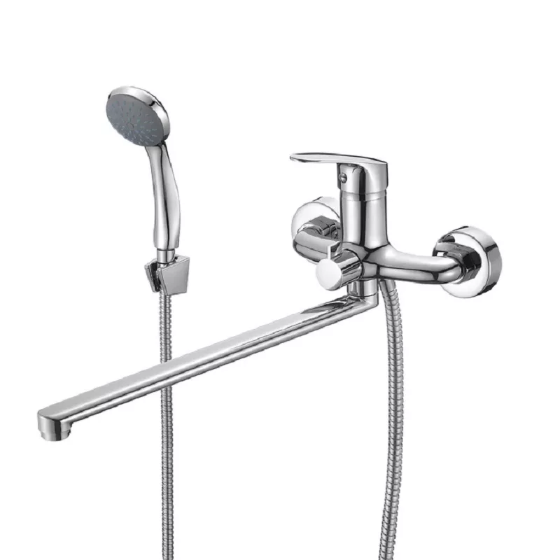 Настенный смеситель для ванны с душем Milardo Simp SIMSB02M10