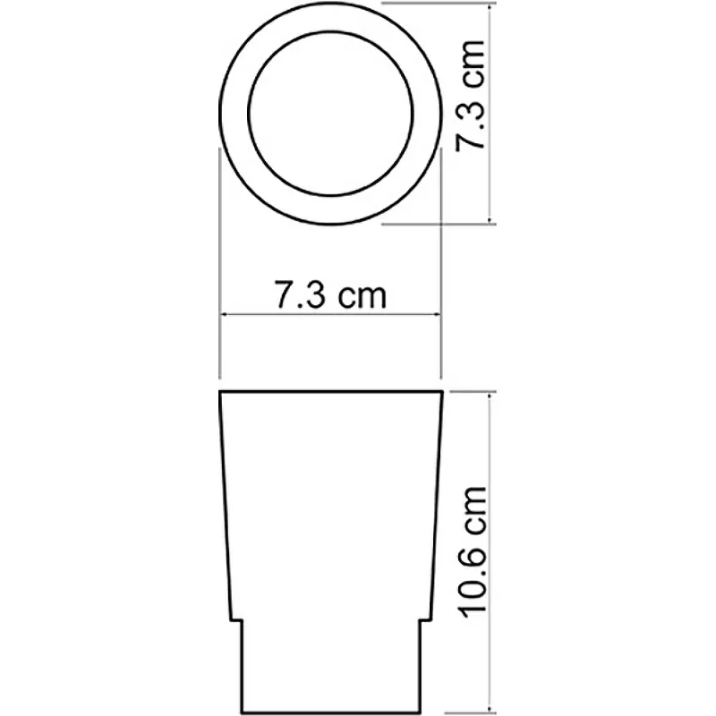 Стакан для зубных щеток с дозатором для мыла Wasserkraft K-C180