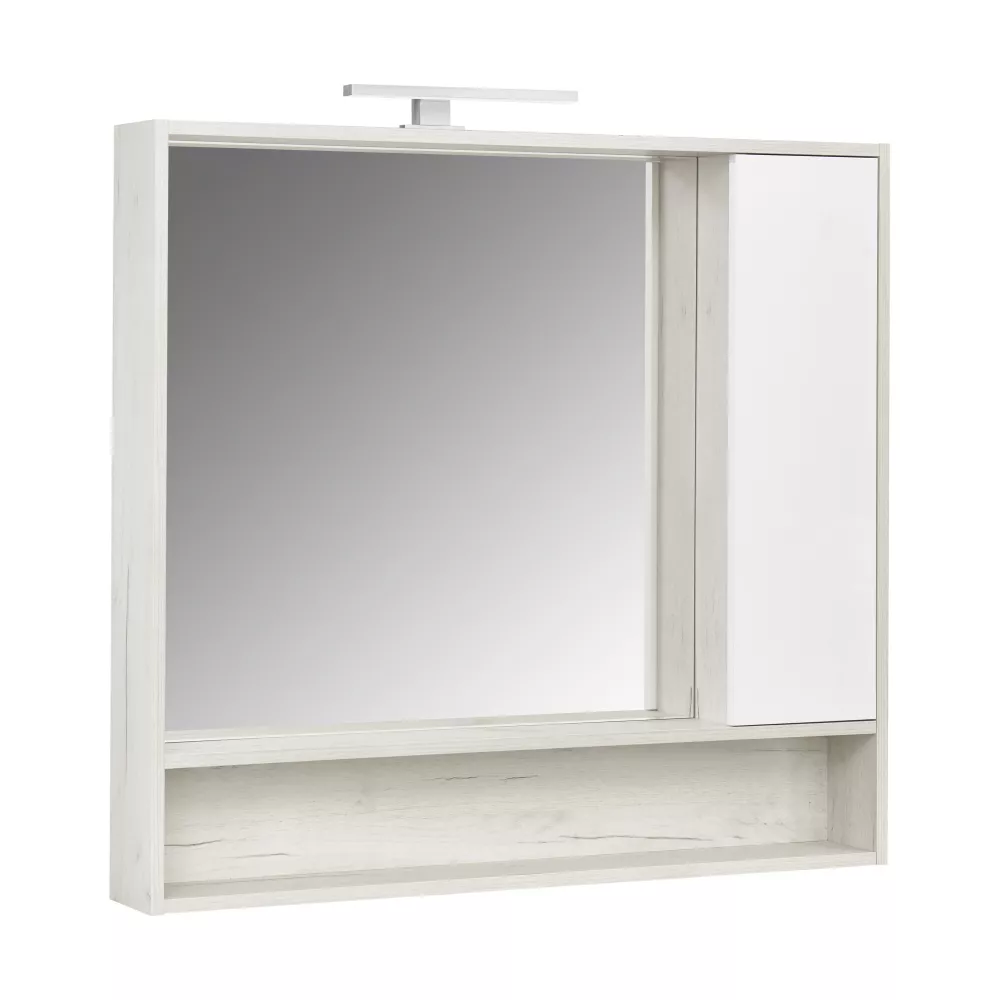 Зеркальный шкаф AQUATON Флай 100 белый, дуб крафт 1A237802FAX10