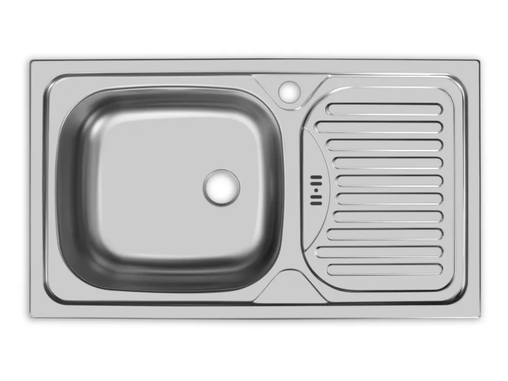 Кухонная мойка из нержавеющей стали UKINOX Классика CLM760.435 -GW6K 2L