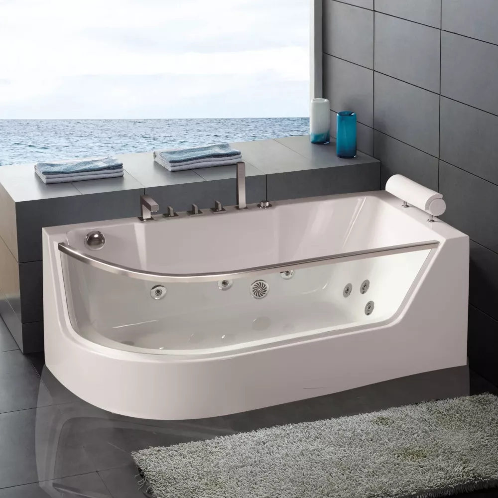 Асимметричная акриловая ванна Weltwasser Alster 150х75 10000006083