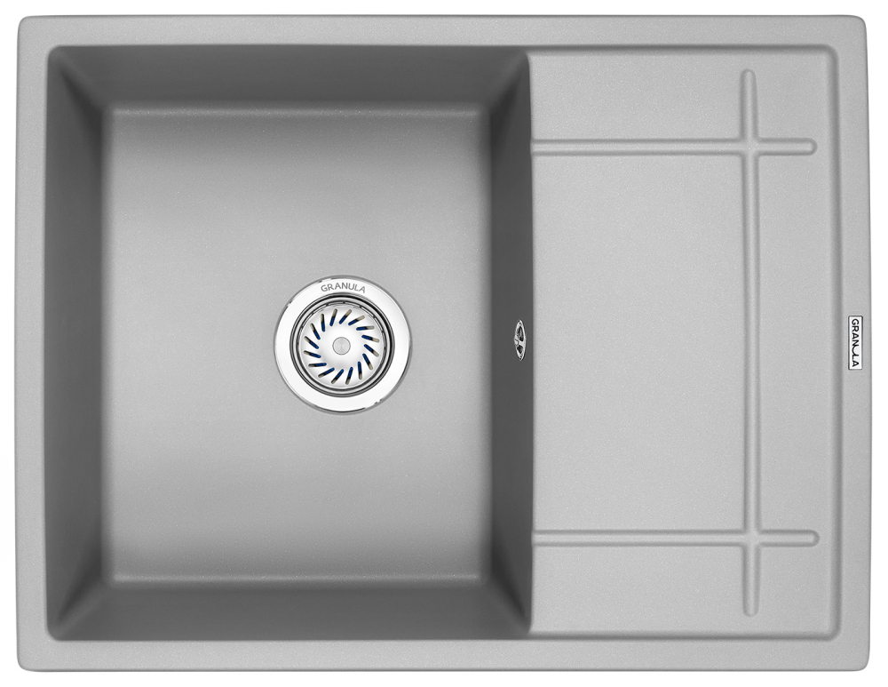 Прямоугольная кухонная мойка Granula Gr GR-6501 алюминиум