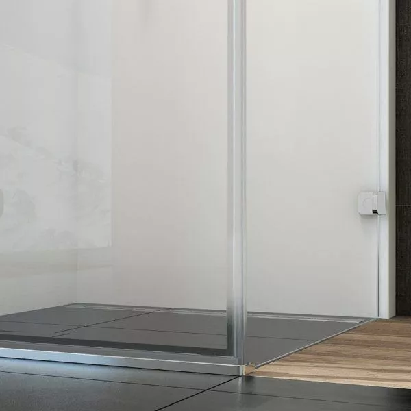 Душевая дверь Brilliant BSD2-90 A, левая, хром, прозрачное стекло