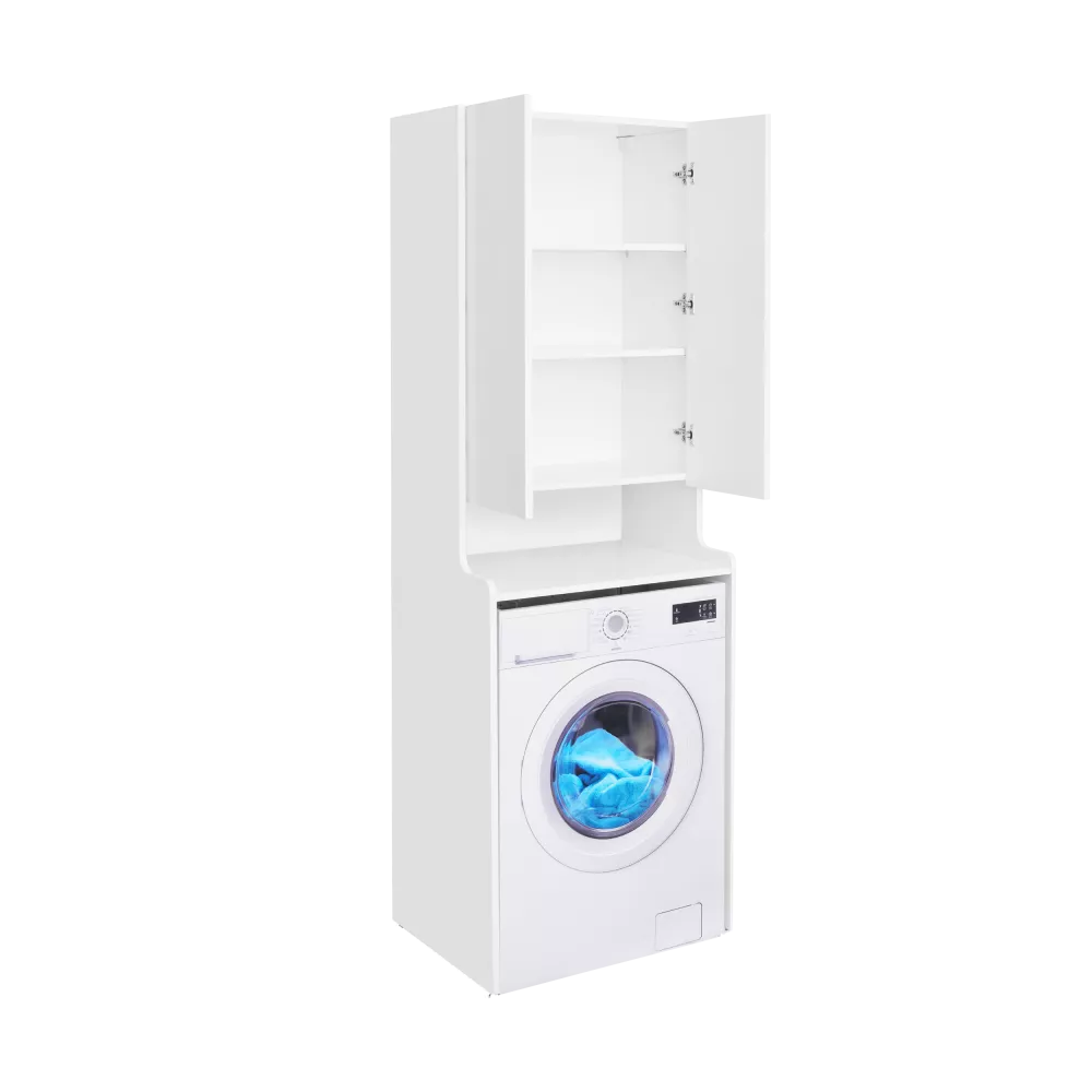 Шкаф пенал AQUATON Лондри белый, для стиральной машины 1A260503LH010
