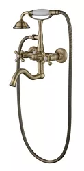 Настенный смеситель для ванны с душем Kaiser Carlson Style 44422-1