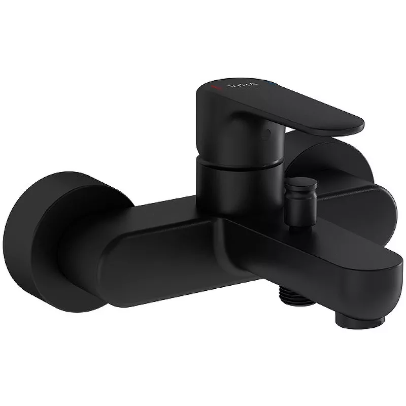 Черный смеситель для ванны с душем VitrA Root Round A4272536EXP