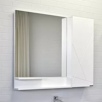 Зеркало-шкаф Comforty Мерано-90 матовый