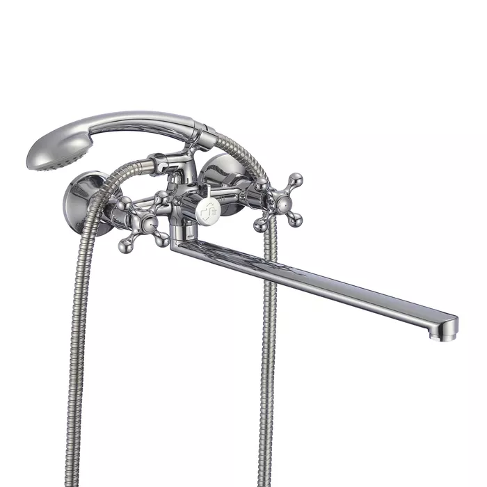 Вентильный смеситель для ванны с душем Milardo Duplex DUPSBL2M10
