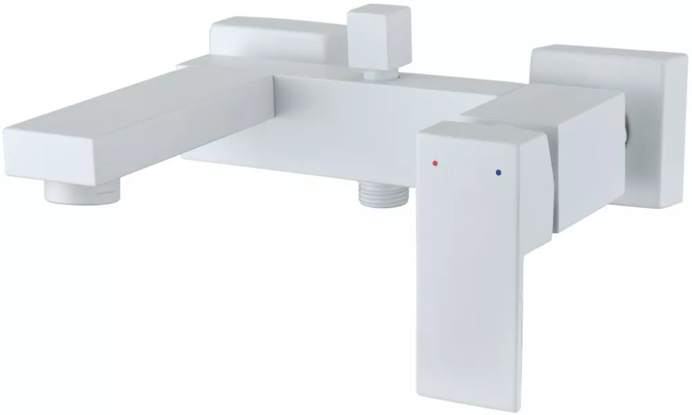 Настенный смеситель для ванны с душем Aquanet Blanco AF420-20W
