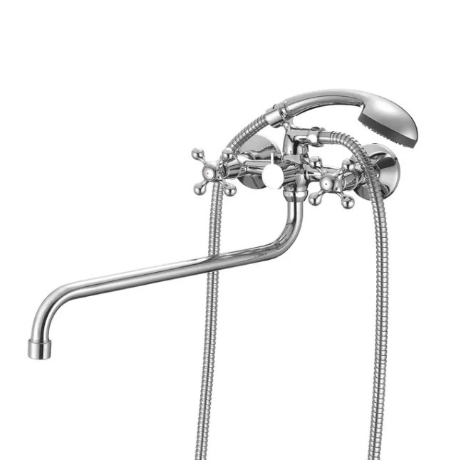 Вентильный смеситель для ванны с душем Milardo Duplex DUPSB02M10
