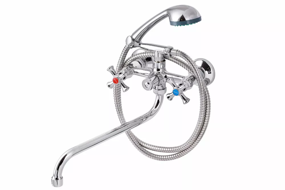 Вентильный смеситель для ванны с душем Псм-профсан Евро PSM-158-75