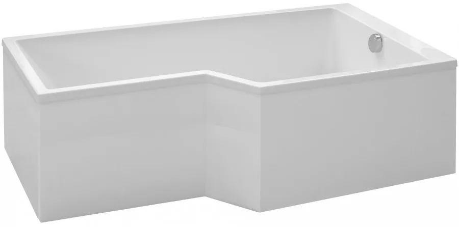 Монолитная фронтальная и боковая панель для ванны Jacob Delafon Bain-Douche Neo E6D135-00 алюминий