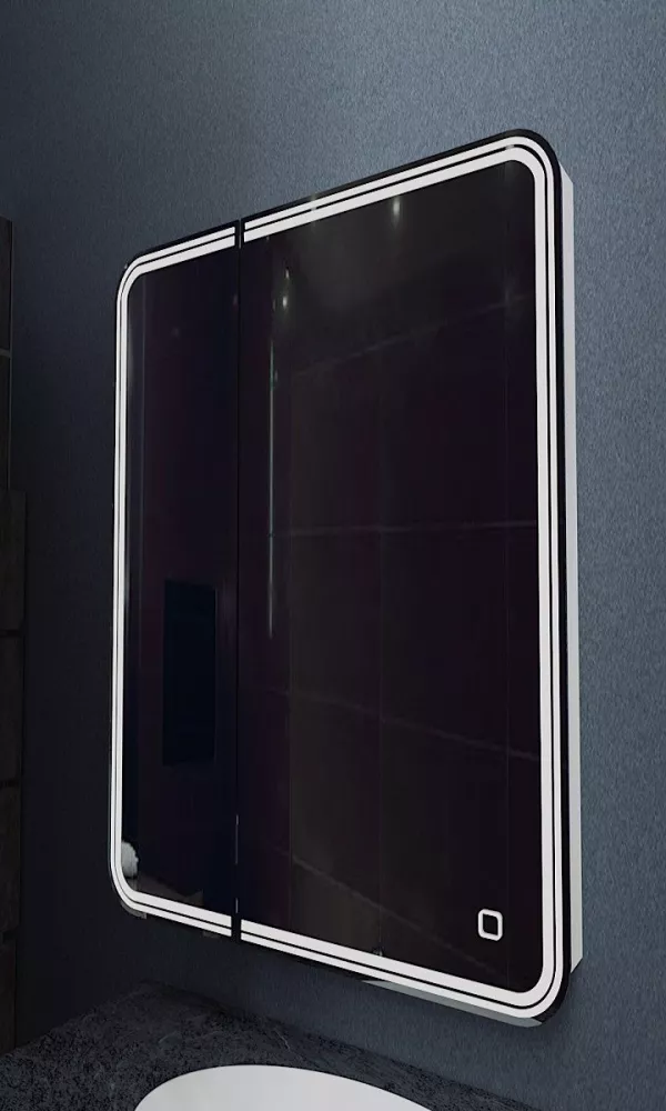 Зеркало-шкаф с подсветкой Art&Max Verona AM-Ver-700-800-2D-R-DS-F
