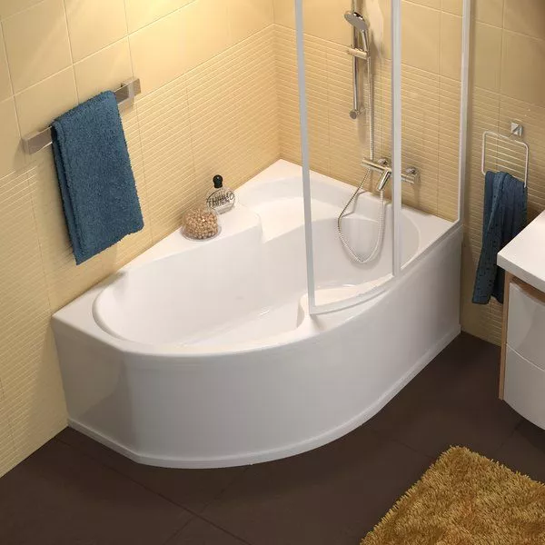 Асимметричная акриловая ванна Ravak Rosa I 160х105 CL01000000
