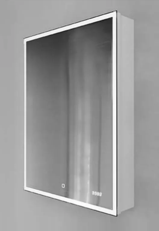 Зеркальный шкаф Jorno Slide Sli.03.60/W , с подсветкой