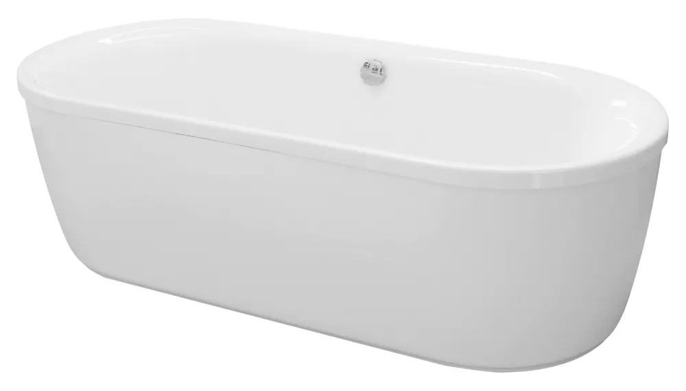 Овальная акриловая ванна Cezares Metauro 180х80 METAURO-Central-180-80-40-W37