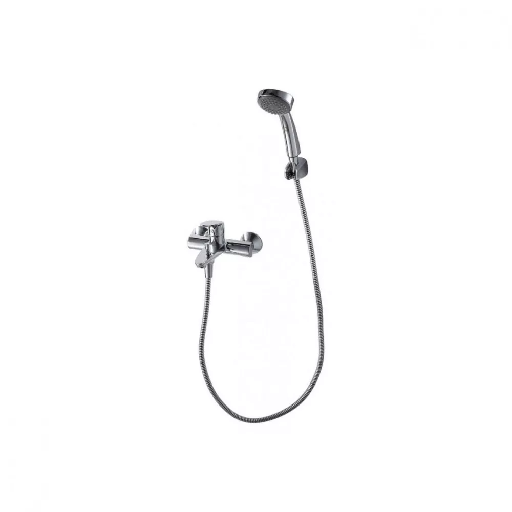 Настенный смеситель для ванны с душем Bravat Drop F64898C-B