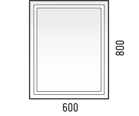 Зеркало с подсветкой Corozo Барго 60 LED SD-00001116