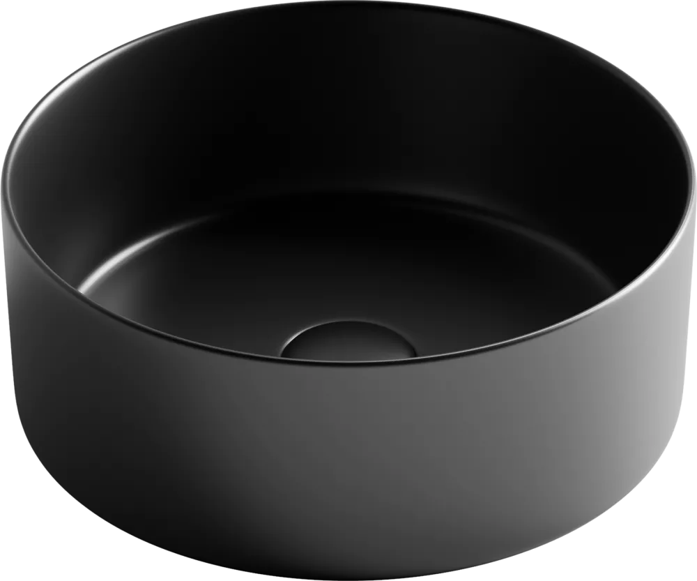 Черная накладная раковина Ceramica nova Element CN6032MB