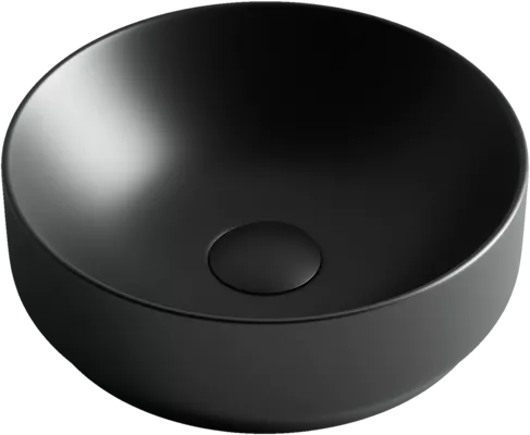 Черная накладная раковина Ceramica nova Element CN6007
