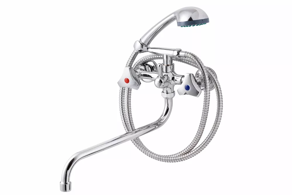 Вентильный смеситель для ванны с душем Псм-профсан Стандарт-А PSM-165-80