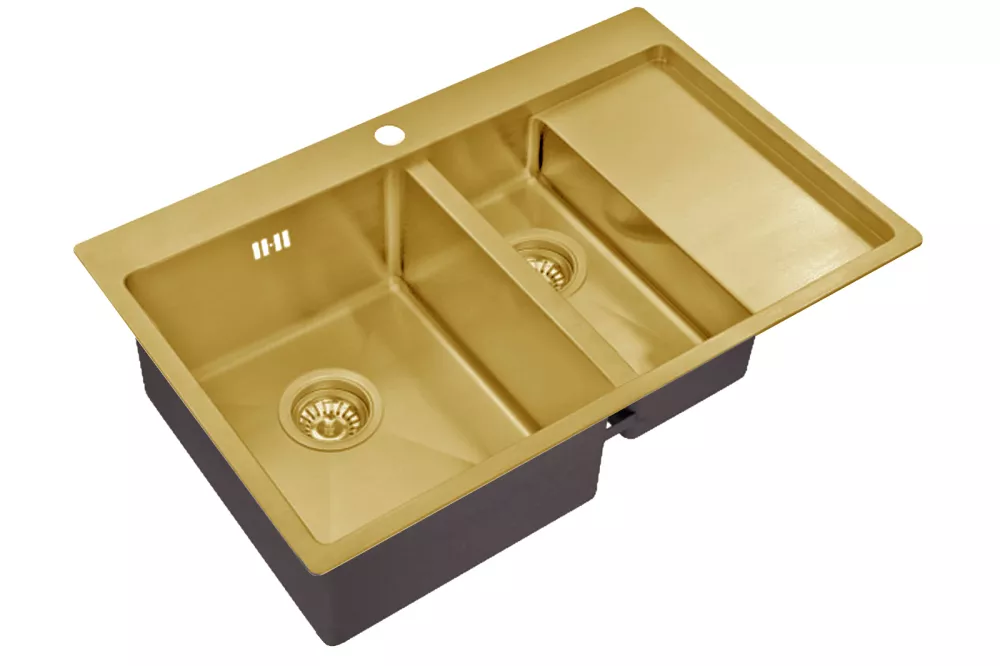 Кухонная мойка ZorG PVD Bronze SZR 5178-2-L Bronze