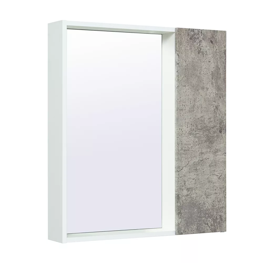 Зеркальный шкаф Runo серый бетон Манхэттен 65 00-00001016