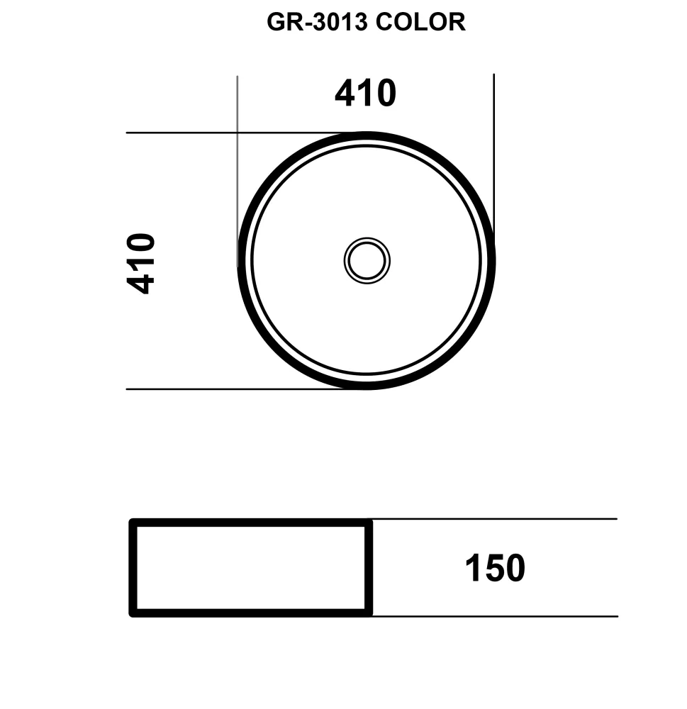Раковина Grossman Color GR-3013VIM