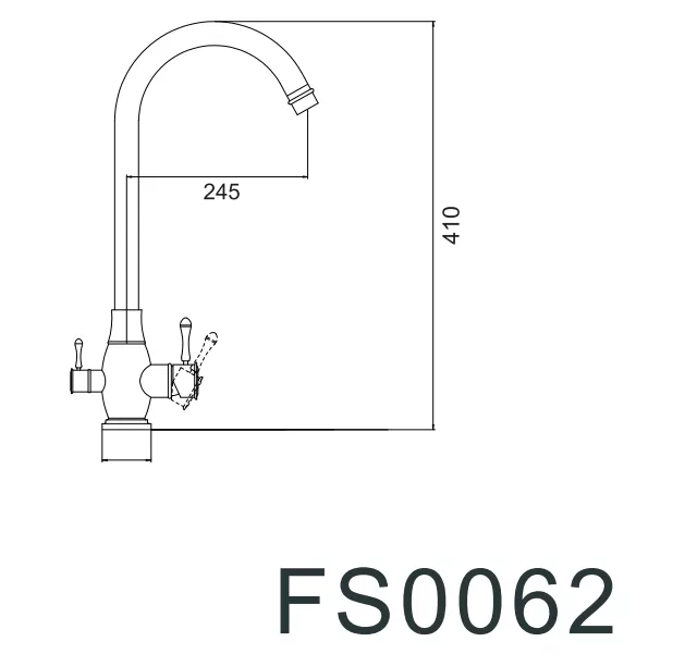 Смеситель для кухонной мойки Fmark FS0062