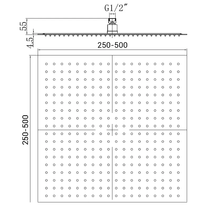 Верхний душ RGW SP-82-50-B 21148250-04