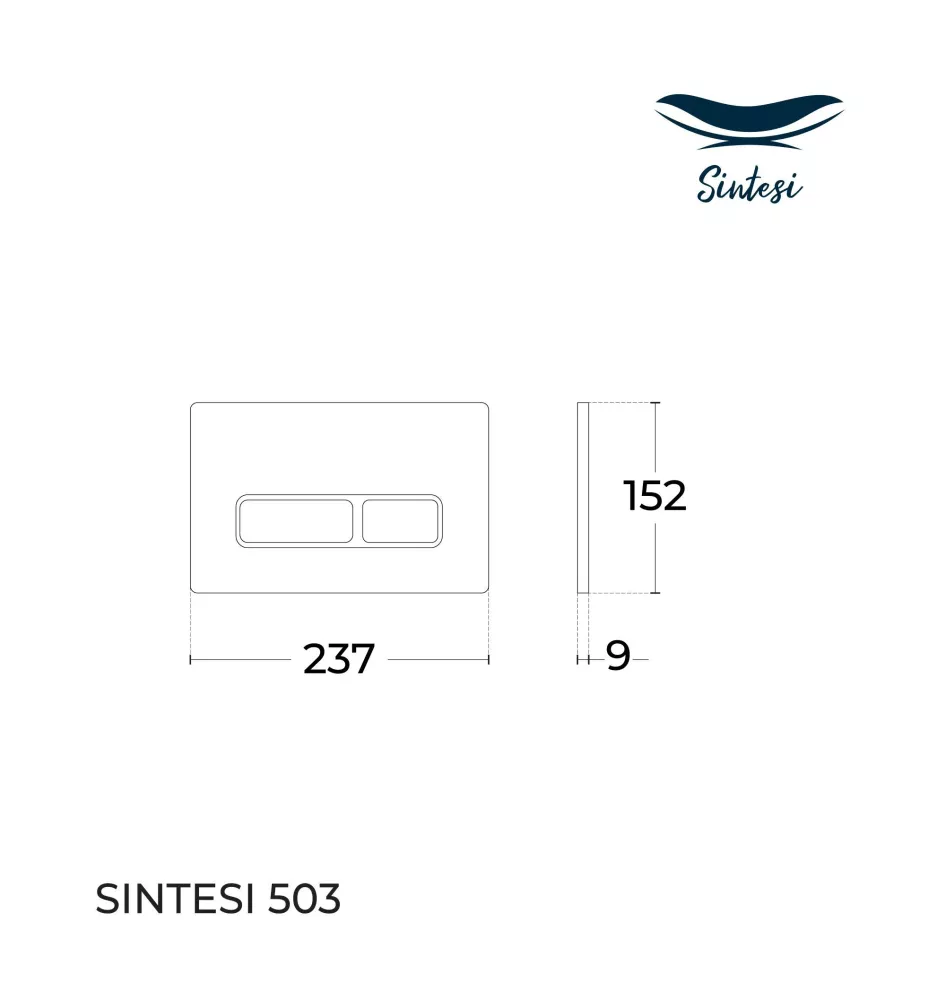 Кнопка смыва Sintesi SIN-FB-BSC-503