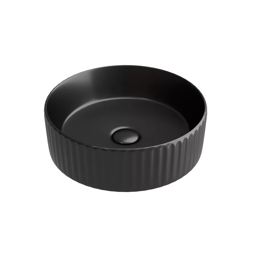 Черная накладная раковина Ceramica nova Element CN6057MB