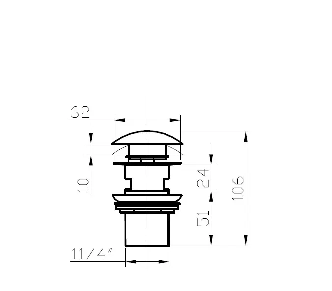 Донный клапан Bronze de Luxe 21971/1BR