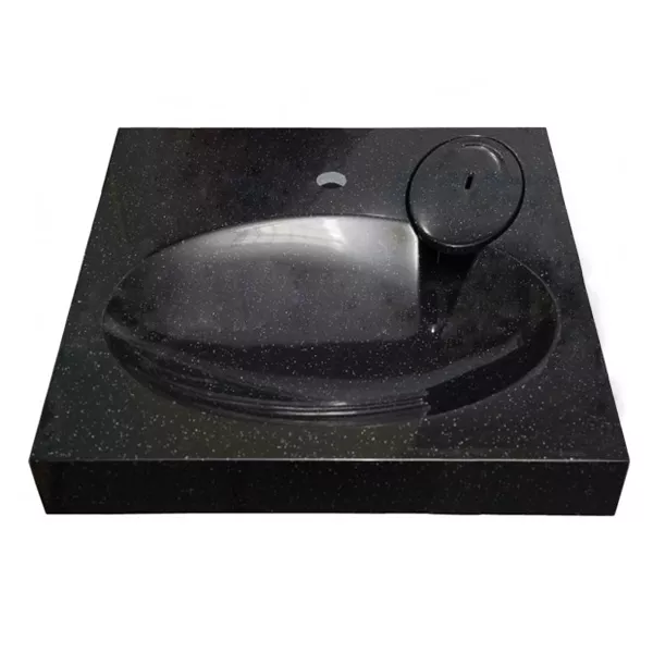 Черная раковина на стиральную машину Stella polar Миро SP-00000702