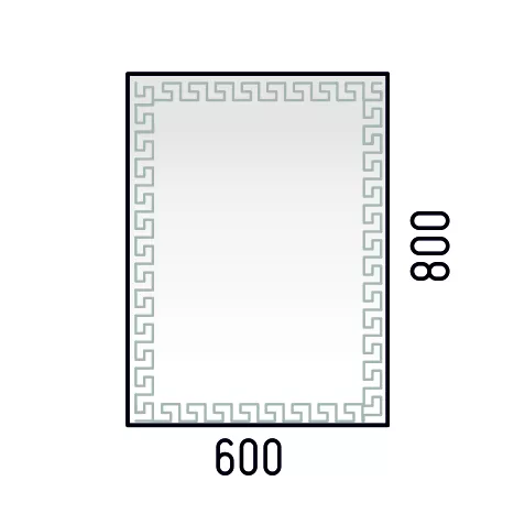 Зеркало Corozo Меандр 60 LED SD-00001318