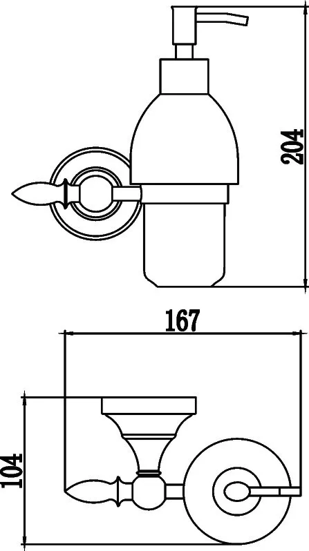 Дозатор для мыла Savol S-06831A
