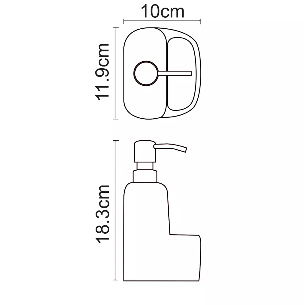 Дозатор для жидкого мыла Wasserkraft K-8499BLACK