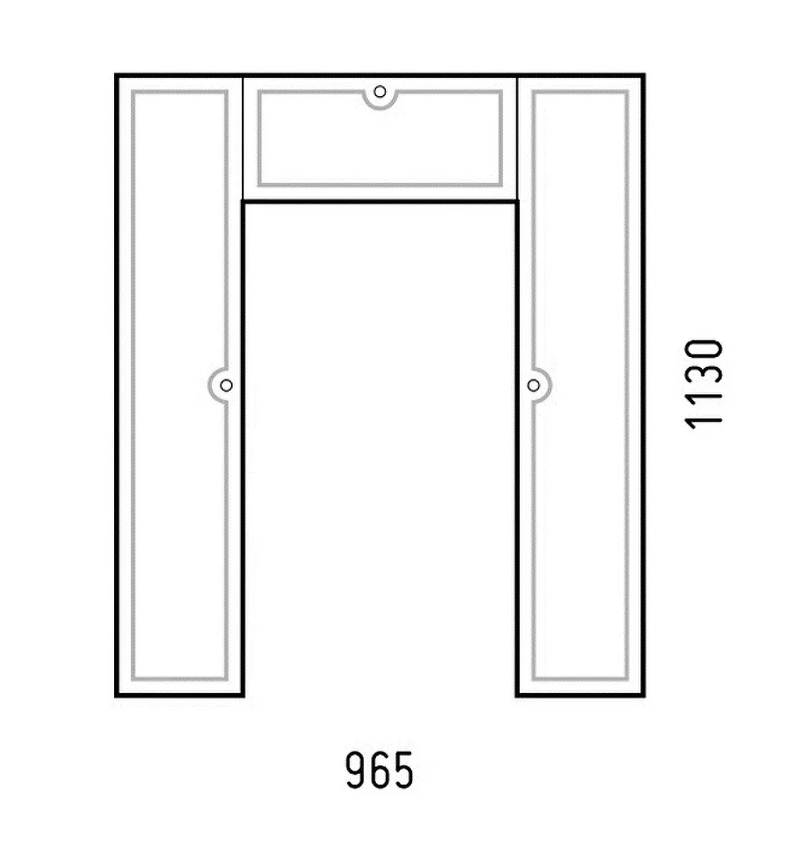 Шкаф пенал Corozo Энри SD-00000583 96.4 см