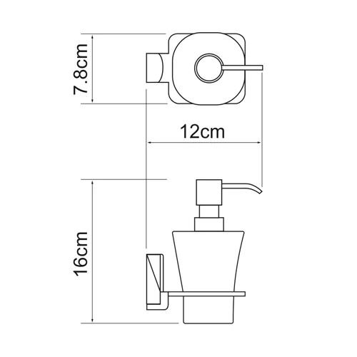 Дозатор для жидкого мыла Wasserkraft K-5099