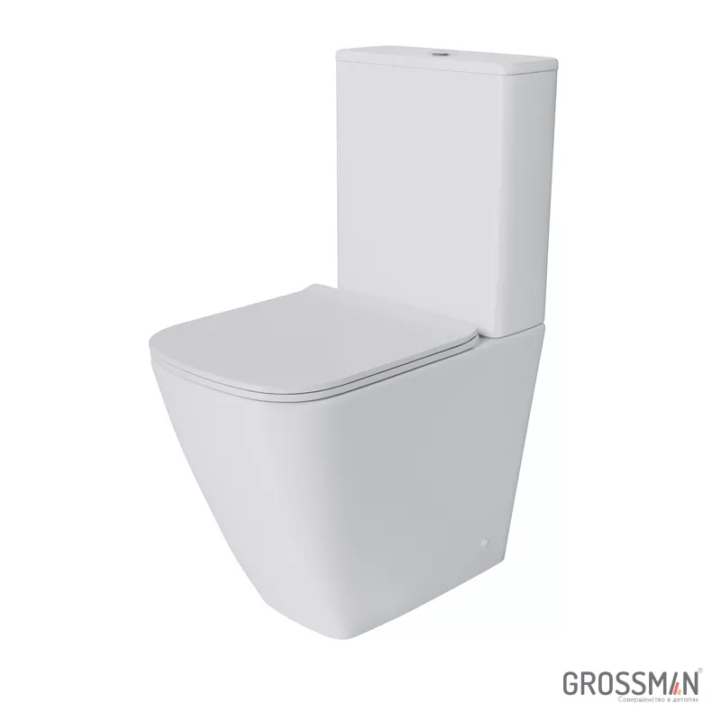 Белый безободковый унитаз Grossman Style GR-4472S