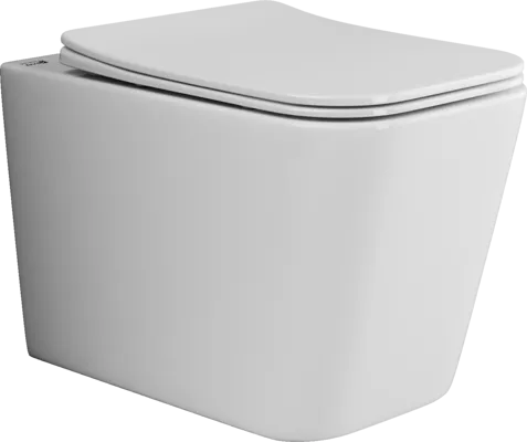 Безободковый унитаз с микролифтом Ceramica nova Cubic CN1806