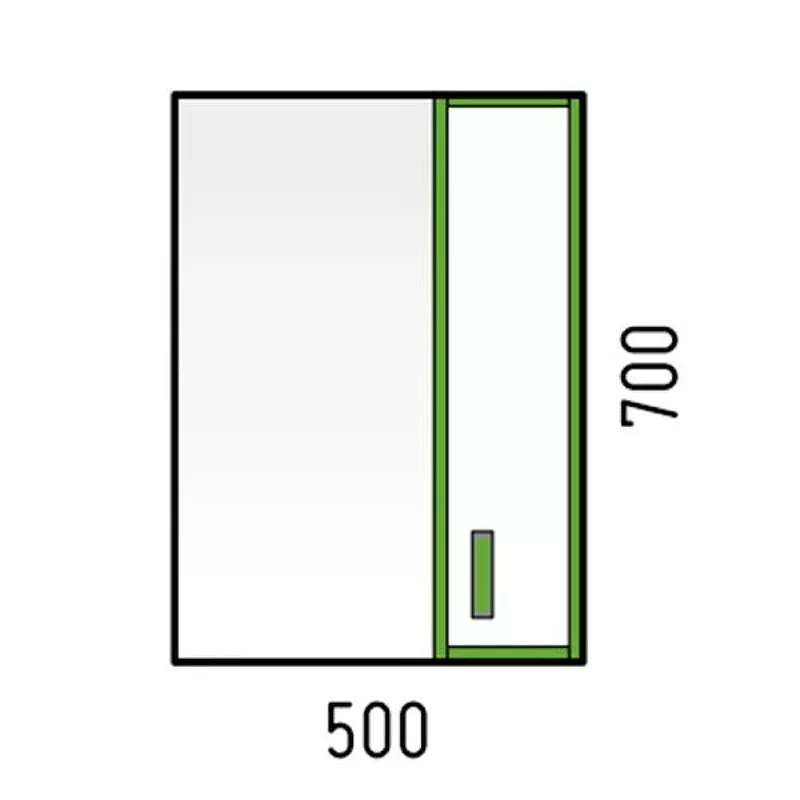 Зеркальный шкаф Corozo Спектр SD-00000685 