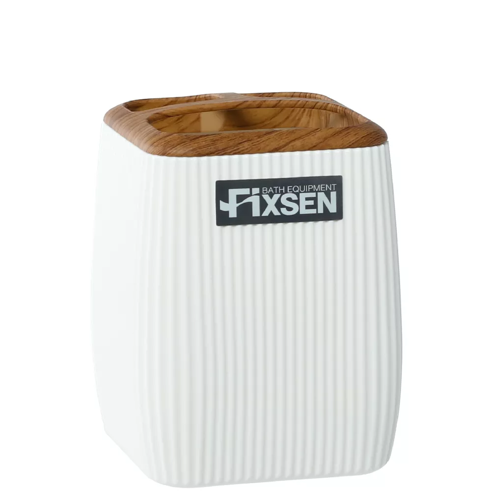 Стакан для зубных щеток Fixsen White Wood FX-402-3