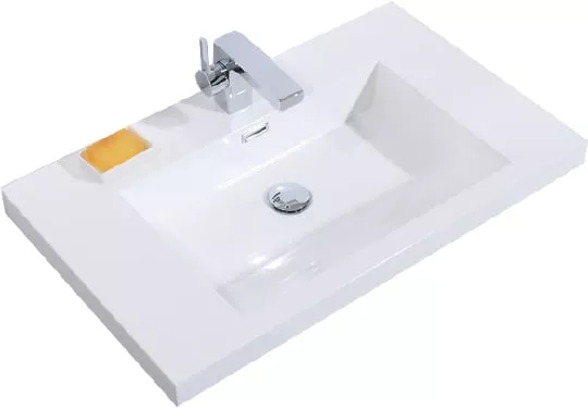 Прямоугольная раковина для ванны BelBagno Luce BB600AB