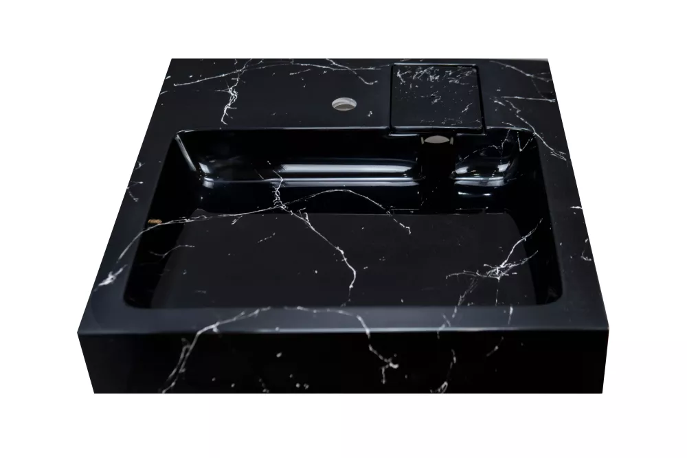 Черная раковина на стиральную машину Stella polar Солярис SP-00001404