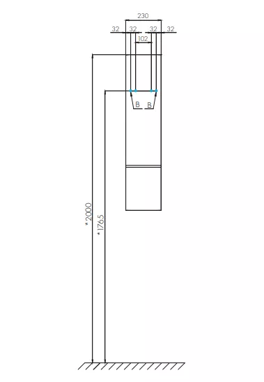 Шкаф навесной AQUATON модуль Мишель 23 дуб эндгрейн, белый 1A244303MIX40