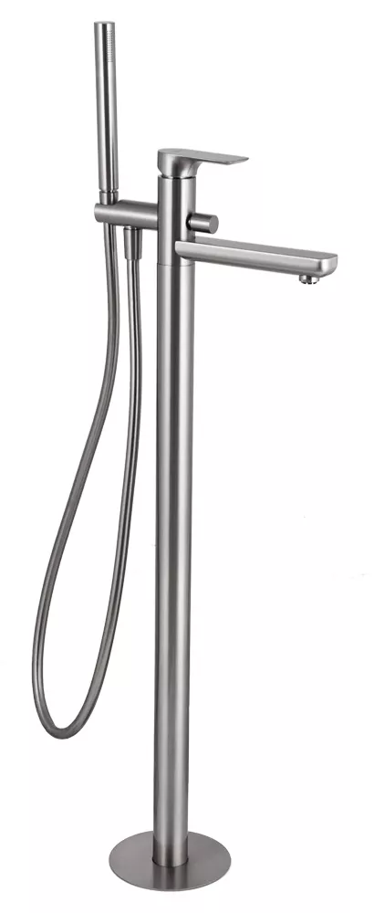 Латунный смеситель никель для ванны с душем Remer Infinity I08NP